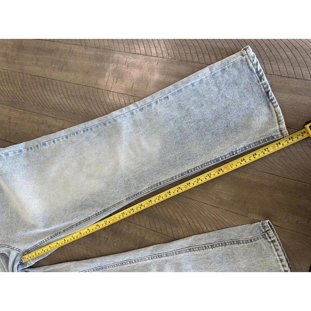 FRYE High Rise Straight Leg Light Wash Denim Jeans Women’s size 14/32 - Picture 10 of 15